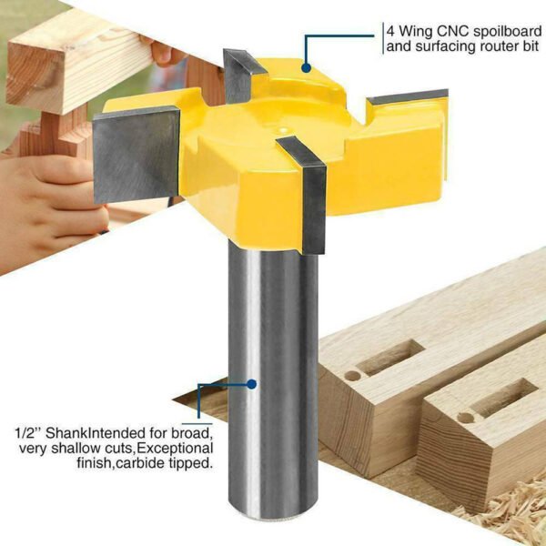 Four-blade T-shaped slotting knife - Image 3