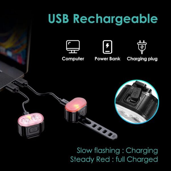 Strong Light Flashlight Bicycle Light Riding Equipment - Image 4